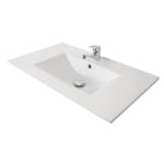 Mobilier baie kit si lavoar, Seria 086, 50 cm, Alb, BadenMob - imagine 4