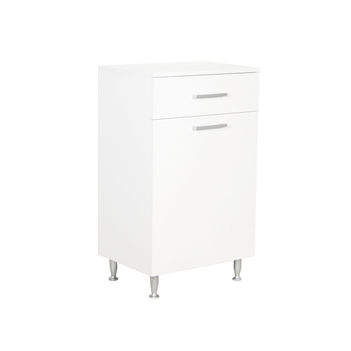 Mini coloana cu cos rufe, Badenmob, 50 x 85 x 37 cm, alb vopsit ultralucios - imagine 2