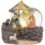 Decoratiune de Craciun, MagicHome, Scena Nasterii, 2 leduri alb cald, 2xAAA, 11x9.5x10 cm