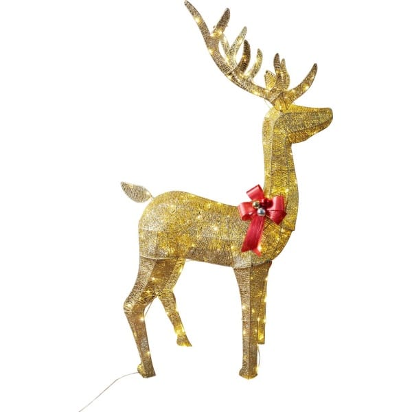 Decorațiune de Crăciun MagicHome, cerb, ren, 150 LED alb cald, IP44, exterior, 70x28x150 cm