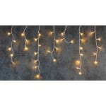 Instalatie Crăciun MagicHome cu țurțuri, 360 LED-uri alb cald, iluminare simplă, temporizator, 230 V, 50 Hz, IP44, iluminare exterioară, L-10 m