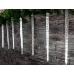 Instalatie turturi MagicHome 288 LED, alb rece, 8 turturi, efect cascada - imagine 2