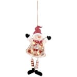 Decorațiune de Crăciun MagicHome, Om de zăpadă, LED, suspendată, MDF, 12,5x2x23,5 cm
