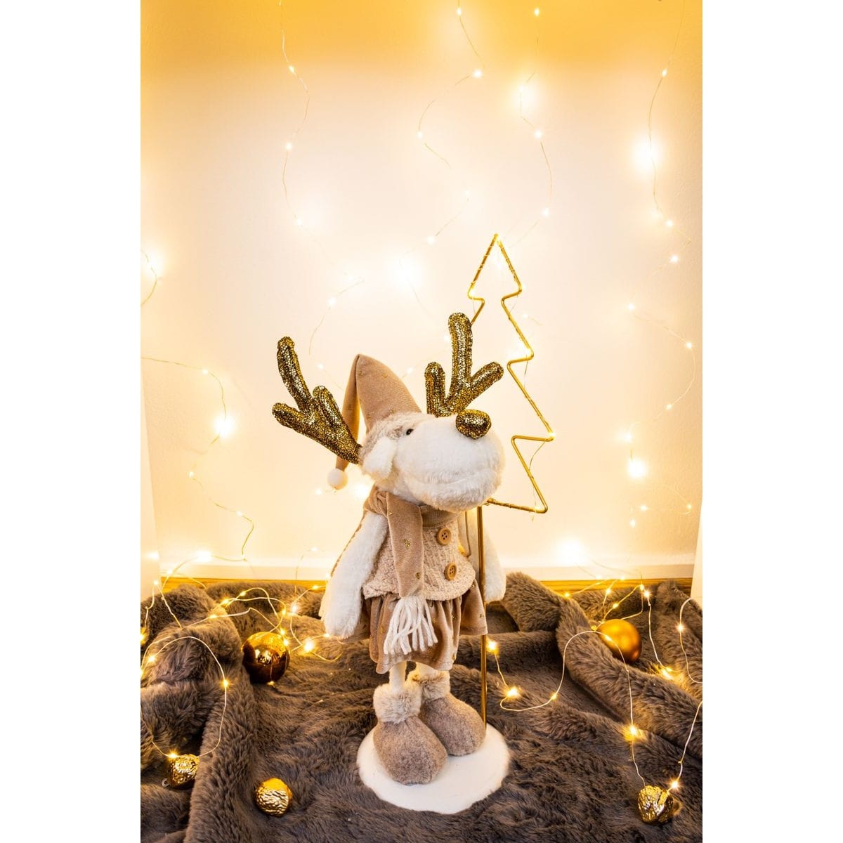 Decoratiune de Craciun, MagicHome, Ren decorativ, 50 cm - imagine 2