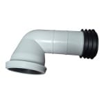 Cot WC 90 grade, fix, cu garnituri de etanșare