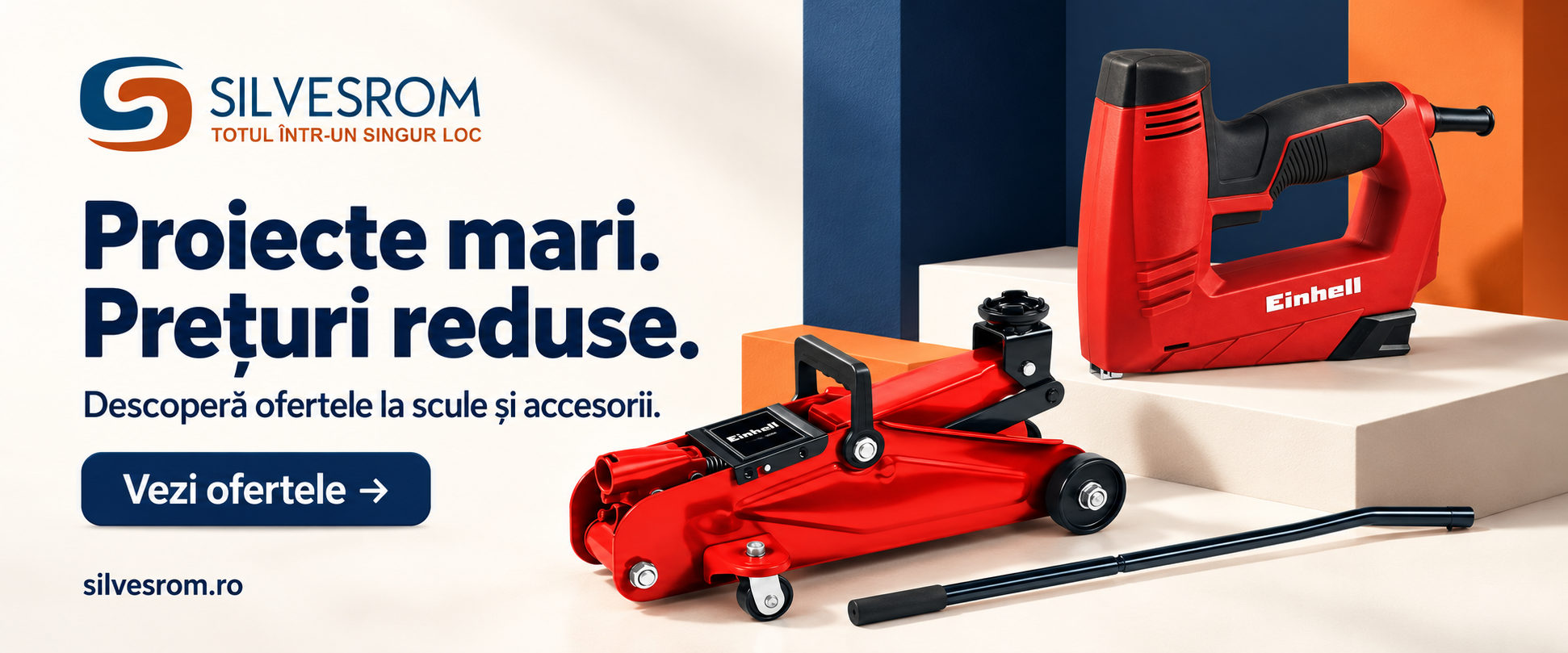 Acasa 3 Proiecte mari. Prețuri reduse. Descoperă ofertele la scule și accesorii.