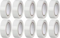 Bandă izolier Strend Pro, 19 mm, L-10 m, max. 80°C, 40.0 kV/mm, albă, adezivă, PVC - imagine 1
