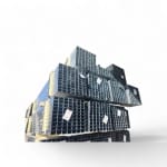 Stâlp gard zincat 60x40x2 mm – 2 m, profil rectangular, oțel galvanizat - imagine 2