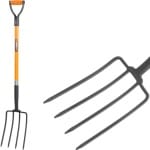 Furca cu 4 dinți, cu mâner în formă de D, din fibră de sticlă, F5419