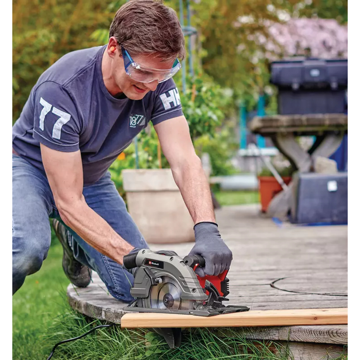 Fierastrau circular de mana, 1500 W, 5500 rpm, TE-CS 190/1, Einhell - imagine 2