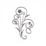 Panou fier forjat, sectiune 12 mm, Iedera 13101,  H=1100mm, L=650mm