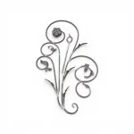 Panou fier forjat, sectiune 12 mm, Iedera 13101,  H=1100mm, L=650mm