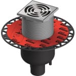 Sifon Pardoseală TECEdrainpoint S 130 Vertical DN50 cu Grătar Inox 100x100 mm