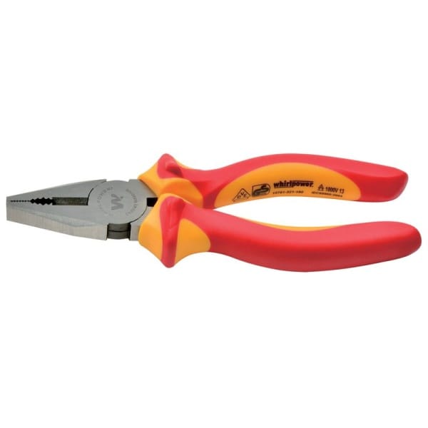 Clește combinat pentru electricieni Whirlpower 15701-321, 180 mm, VDE 1000 V, Cr-V, DIN 5746