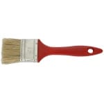 Pensulă plată 100 mm pentru vopsele sintetice, mâner PVC cu orificiu pentru agățare, Strend Pro Brisk RedHand
