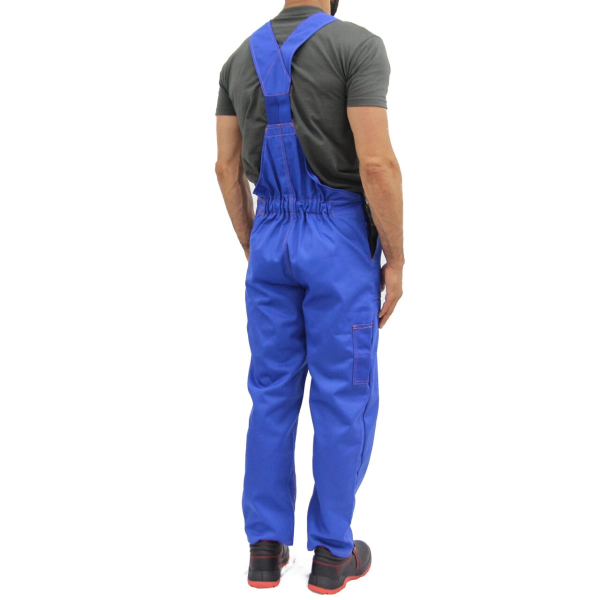 Pantaloni cu pieptar ArtMaster, mărimea 48, albaștri, tercot 245 g/mp, pentru lucru și construcții, EPNTPZ01 - imagine 2