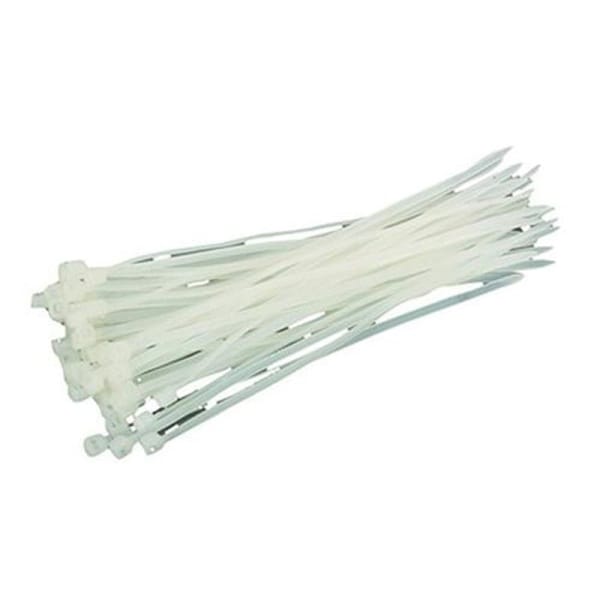 Colier cablu Strend Pro CT66BW 300 x 4,8 mm, 50 buc., alb, nylon — imagine ilustrativă
