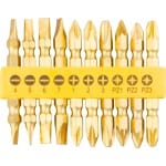 Set biti Strend Pro YF40020, 10 bucăți, L 65 mm, Cr-V — imagine ilustrativă