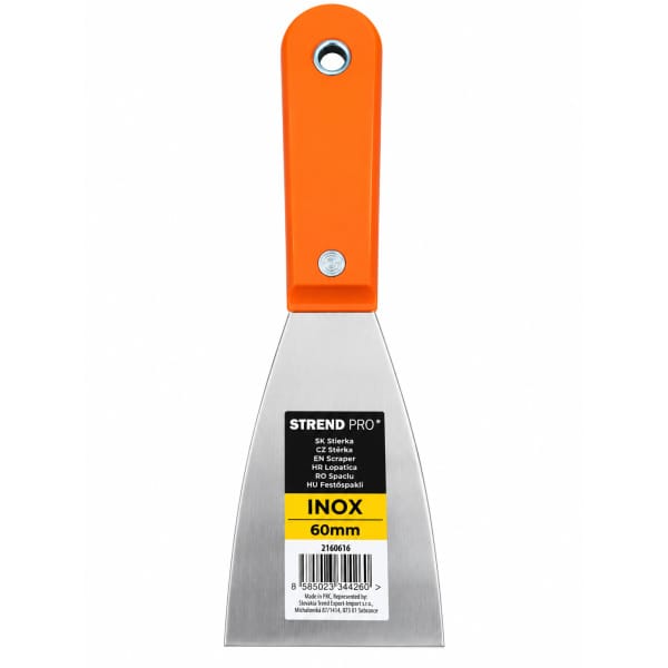 Șpaclu inox Strend Pro S2021, 60 mm, mâner din plastic