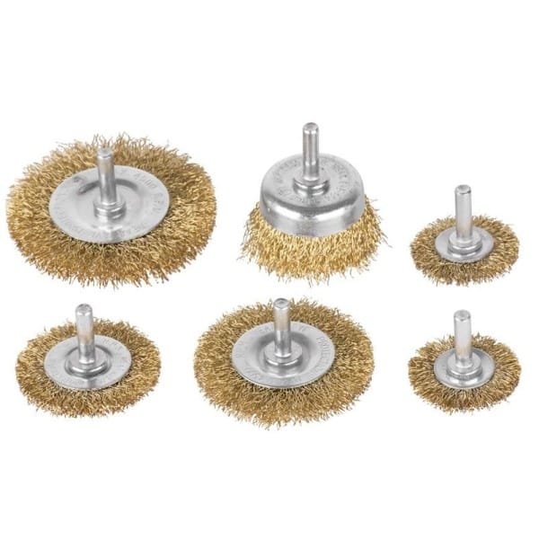 Perii pentru şlefuit Tigerlion 8220, ondulate, set 6 buc., cu tijă — imagine ilustrativă
