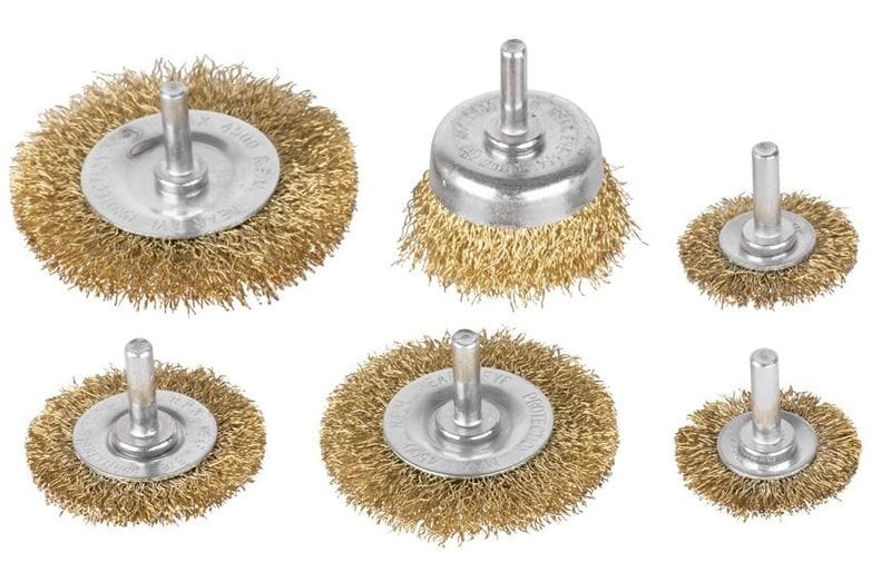 Perii pentru şlefuit Tigerlion 8220, ondulate, set 6 buc., cu tijă Perii pentru şlefuit Tigerlion 8220, ondulate, set 6 buc., cu tijă — imagine ilustrativă