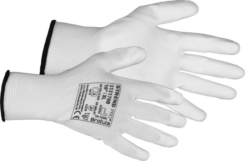 313170A Mănuși de grădină Strend Pro Brotula White, mărimea 10/XL, albe - imagine 1