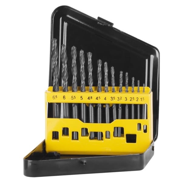 Set de burghie Strend Pro FD131, 13 piese, 1,5–6,5 mm, HSS, pentru metal — imagine ilustrativă