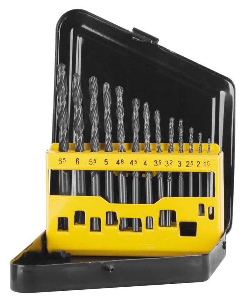 Set de burghie Strend Pro FD131, 13 piese, 1,5–6,5 mm, HSS, pentru metal Set de burghie Strend Pro FD131, 13 piese, 1,5–6,5 mm, HSS, pentru metal — imagine ilustrativă