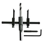 Burghiu reglabil pentru lemn și gips-carton HT03-k-02, 30–120 mm — imagine ilustrativă