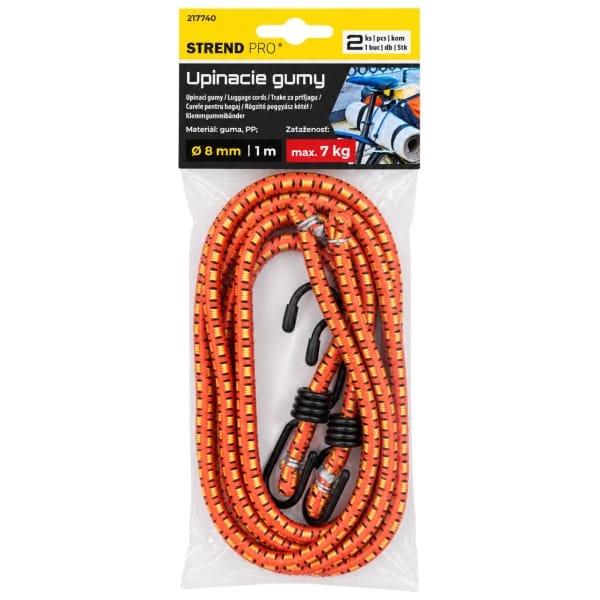 Corzi elastice Strend cu cârlige, 8 mm x 100 cm