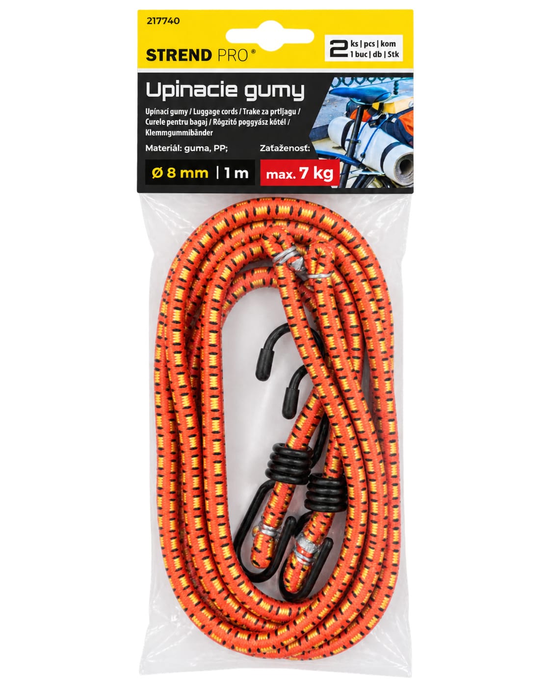 8c63b18a-31fa-4b86-9e98-a6e08ef3e473 Corzi elastice Strend cu cârlige, 8 mm x 100 cm - imagine 1