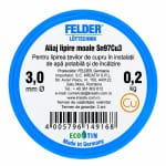 Aliaj pentru lipire moale Felder, Ø3 mm, 200 g