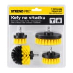Set perii de curățare pentru bormașină Strend Pro, 4 piese