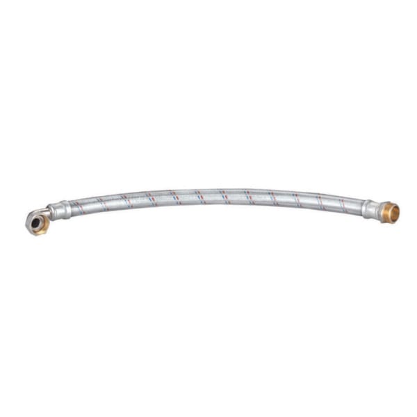 Racord flexibil pentru hidrofor cu cot, 1" FI-FE, 65 cm, înveliș din cauciuc