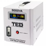 Stabilizator de tensiune TED Electric TED000187, 5000 VA / 3000 W, 230 V, AVR, sinusoidală pură