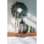Felinar Crăciun MagicHome, negru, 14 x 14 x 35 cm — imagine ilustrativă