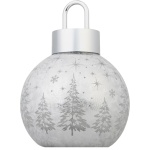 Glob de Crăciun MagicHome din sticlă, 10 LED, 12 x 12 x 18 cm — imagine ilustrativă