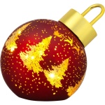 Glob Crăciun MagicHome, sticlă, roșu, 12 x 12 x 18 cm, 10 LED — imagine ilustrativă