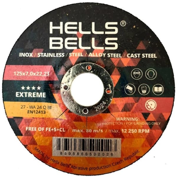 Disc Hells Bells 125x7,0x22,2 mm T27 Extreme — imagine ilustrativă