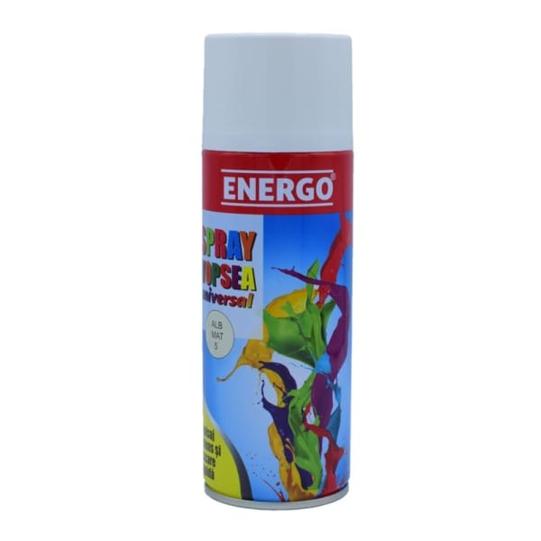 Spray vopsea universal alb mat 5 volum 450 ml ENERGO — imagine ilustrativă