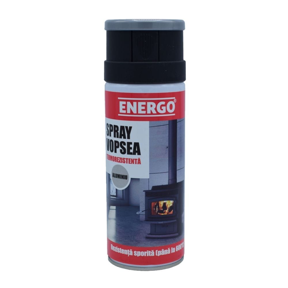 Spray vopsea termorezistentă 600 grade aluminiu ENERGO 400 ml Spray vopsea termorezistentă 600 grade aluminiu ENERGO 400 ml — imagine ilustrativă