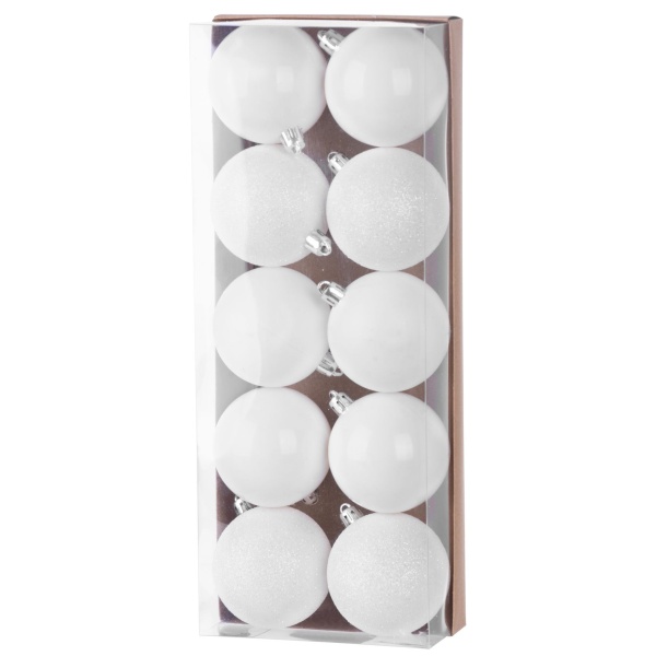 Globuri de Crăciun MagicHome, 6 cm, 10 buc — imagine ilustrativă