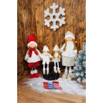 Figurină de Crăciun MagicHome fetiță 90 cm — imagine ilustrativă