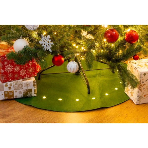 Covor MagicHome Crăciun verde, 90 cm, 22 LED — imagine ilustrativă