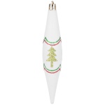 Ornamente pentru brad MagicHome, 3x15 cm, roșu-verde, 4 buc. — imagine ilustrativă