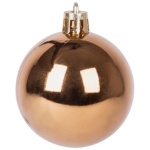 Globuri Crăciun MagicHome, 5 cm, 8 buc, alb‑argintiu‑bronz — imagine ilustrativă