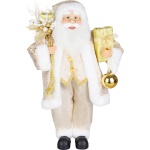 Decorație MagicHome Vianoce Santa cu dar, 16x26x41 cm — imagine ilustrativă