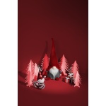Globuri de Crăciun MagicHome, 47 buc., roșii, mix finisaje — imagine ilustrativă