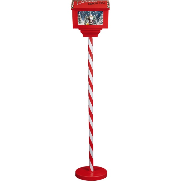 Decorație MagicHome Vianoce cutie poștală roșie 20 × 27 × 150 cm — imagine ilustrativă