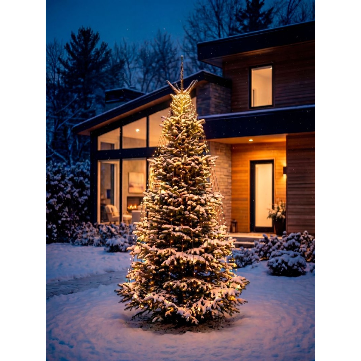 Instalație luminoasă verticală MagicHome, 216 LED, 1,8 m — imagine ilustrativă
